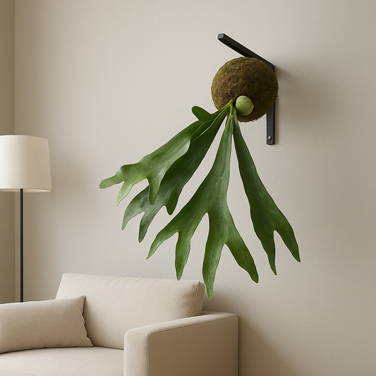 Kokedama Platycerium Bifurcatum Musgo